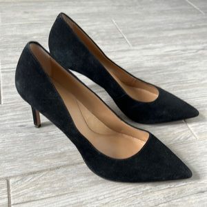 Banana Republic black suede heels